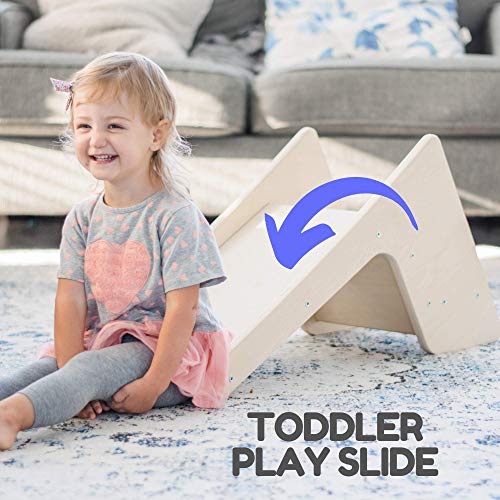 Tottlr Baby Slide (Small) Wooden Toddler Slide Reversible as Play