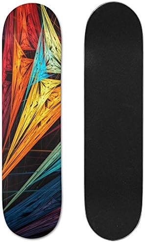 Geometric Patterns Skateboard Enhanced Bearings Portable 31 In