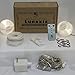 White Lanterns String Lights - 24 Indoor Outdoor Mini Nylon LED String Lights Extra Long 16ft With Remote Control - Extendable - Connect up to 3 Sets - Bonus Hanging Hooks