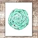 Succulent Wall Art Prints (Set of 4) - Unframed - 8x10s | Botanical Prints | Flower Wall Décor | Kitchen Wall Décor | Vintage Wall Décor | Botanical Wall Art | Aesthetic Wall Décor | Floral Wall Art