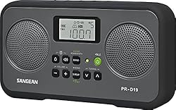 Sangean PR-D19BK FM Stereo/AM Digital Tuning