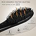 Instant Styling GeMoor Ionic Hair Straightening Brush with Fast Heating 100% Safe Off Function 8 Adjustable Temperatures, Eliminate Frizz Silky Hair Care Straightener for Thin, Thick, Curly Hair