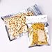 Thalia 200Pcs Recloeable Mylar Bags Clear Silver Aluminum Foil Mylar Ziplock Bag 3.35x5.5inches