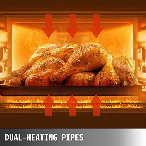 VEVOR 14'' Commercial Pizza Oven Countertop,110V 2000W Stainless Steel