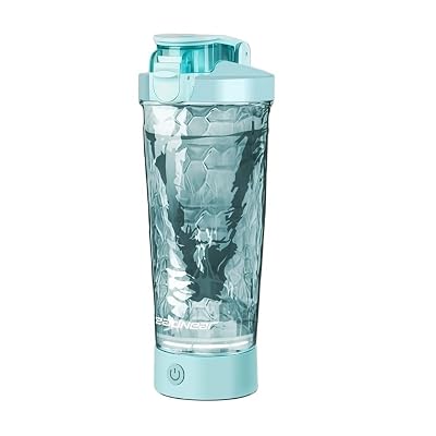 TDXVPB Self Electric Protein Shaker Bottle Automatic Stirring Coffee Cup Portable Sports Mixer Mug Lightweight Large Capacity (Green)