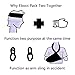 eBoot Half Skull Face Mask Motorcycle Face Mask Bandana Balaclava Headwear, 2 Pack (White)