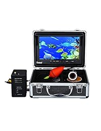 Eyoyo Portable 9 inch LCD Monitor Fish Finder HD 1000TVL cámara impermeable de pesca submarina DVR Video Cam