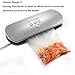 KitchenBoss Vacuum Sealer for Food Automatic Food Sealer Vacuum Sealing System Silver