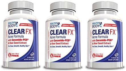 Natural Acne Treatment - Clinically Proven ClearFX Formula Eliminates Pimples, Blotchiness, Redness, Blackheads and Zits. Scientifically Proven Acne Treatment Pills That Work From the Inside Out
