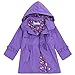 Arshiner Girl Kid Flower Waterproof Hooded Coat Jacket Outwear Raincoat