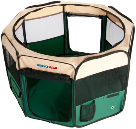 Great Paw Hideaway Soft Pet Play Pen, Medium