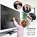 CosmoSafety 2 Anti-Tip Metal Anchor TV & Furniture Appliance Safety Straps plus 4 Corner Protectors and 4 Socket Plug Covers for Baby Proofing or Earthquake Protection