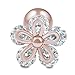 bodyjewellery 1 Piece 16g 1/4 Cartilage Earring Stud Flower Barbell Forward Heilix Tragus Lobe Auricle Cartilage Bar Surgical Steel CZ - RG AAXJ
