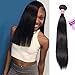 Top Hair Peruvian Virgin Straight Human Hair Weave one Bundle Peruvian Silky Straight Hair Weft Black Natural Color(100g 10inch)