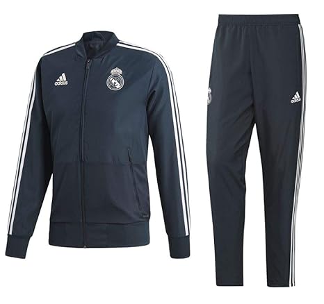 adidas Fußball Real Madrid CF Präsentationsanzug 2018 2019 Jacke Hose Kinder