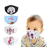 YUESUO Kids Face Cloth Cover Reusable, Washable and