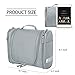 Cadtog Hanging Toiletry Bag for Travel, Cosmetic Kit, Large Essentials Organizer, Sturdy Hook, Makeup Bag, Waterproof for Men and Women, Grey