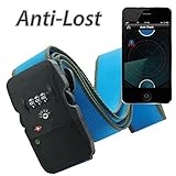 WiTbelt K200 Bright Blue Bluetooth Smart enabled Luggage Straps with Combination Lock TSA approved Anti-theft for iPhone5S, iPhone6, iPhone6S