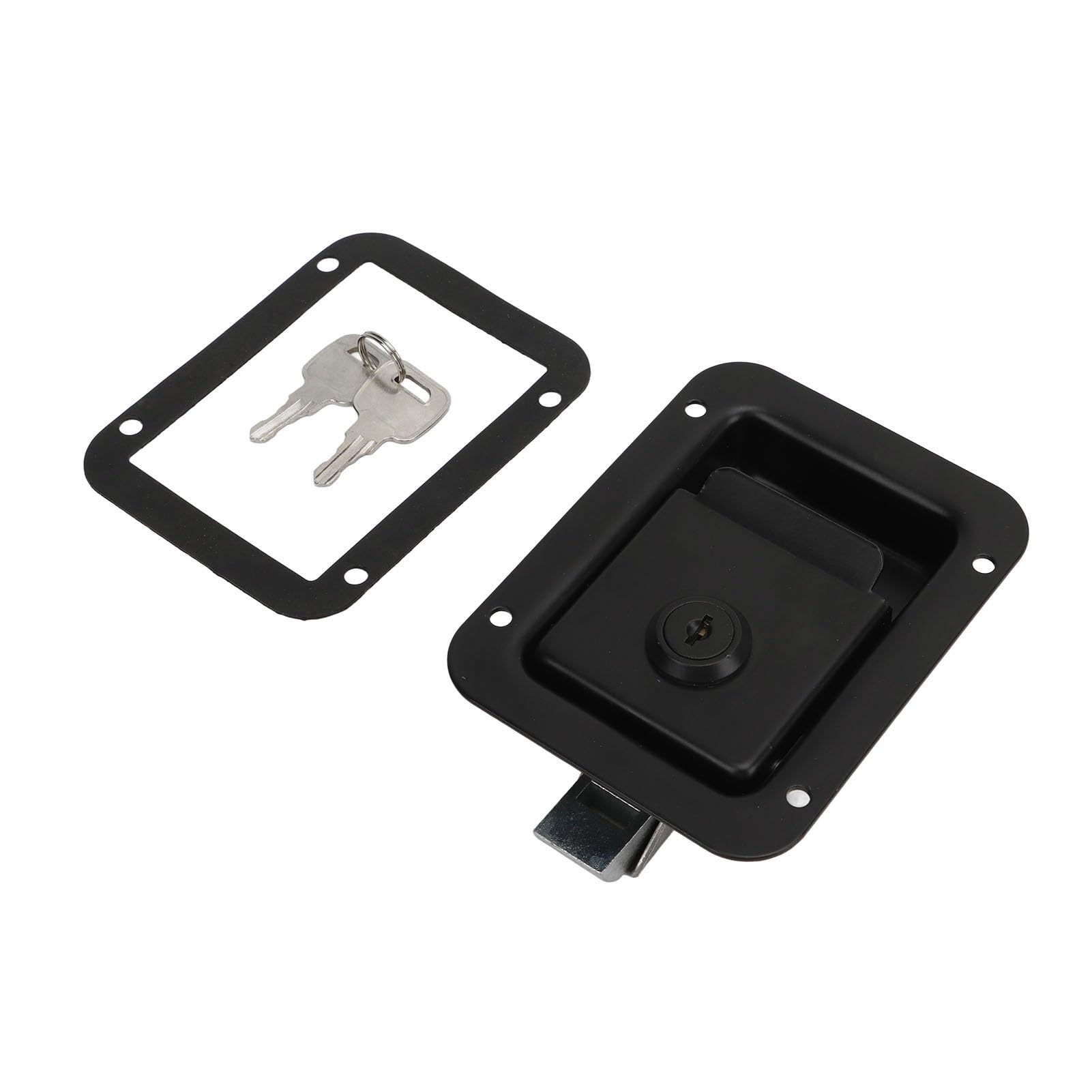 TKSE Trailer Paddle Door Latch, Stylish Rugged Reliable RV Handle Toolbox Latch with Keys For RVs Trucks Campers