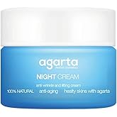 Agarta Night Face Cream – Overnight Hydrating & Smoothing Moisturizer for Soft, Radiant-Looking Skin, Botanical Night Skincare, Vegan Formula – 1.7 fl oz