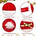 Pet Christmas Cloak Costume with Bells Soft Thick Fabric Pet Clothes Apparel Outfit Dress-up for Puppy Kitten Small Cats Dogs (S)
