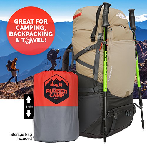 Self Inflating Sleeping Pad - Sleep Comfortably In The Outdoors - Camping Gear and Accessories For Hiking, Backpacking, Travel - Lightweight and Compact Camping Mat by Rugged Camp (red)