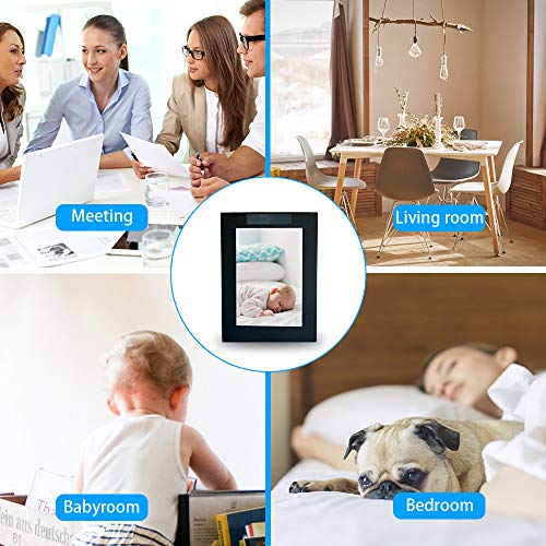 WiFi Hidden Camera WiFi Photo Frame,Mini Spy Camera with Night Vision, Wireless Nanny Cam HD 1080P with Motion Detection for Home Security Camera, USB Charger