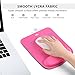Mouse Pad with Memory Foam Wrist Rest, Non-Slip Rubber Base Mouse Mat for Typist Office, Pink