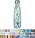 MIRA Double Walled Stainless Steel Cola Shape Water Bottle, 17-Ounce - Blue Wave