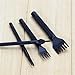Yang Yao 4 Pcs 3mm 1/2/4/6 Prong Leather Craft Tool Hole Punches Lacing Stitching Punch Tool