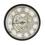 ANDSTAR 20 Inch Gear Wall Clock Roman Numeral Wall