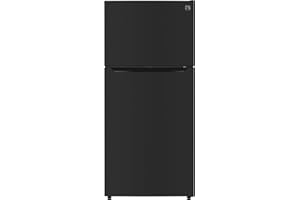 Kenmore 30" Top Mount Refrigerator with Freezer - Adjustable Shelving, Humidity-Controlled Crispers, LED Lighting, ENERGY STAR Certified, Garage Ready, 18.1 cu. ft. Capacity - Black