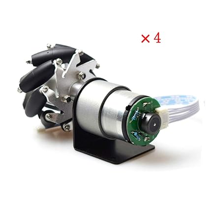Amazoncom 4 X 60mm Mecanum Wheels With 12v Dc Decelaration