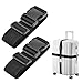 Luxebell Luggage Straps Suitcase Belt Add-A-Bag Travel Accessories, Heavy Duty Strap, 2-Pack (6.56ft, Black)