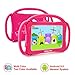 Kids Tablet 7 Android Kids Tablet for Toddlers Kids Friendly Learning Tablet with WiFi Camera Children's Tablets Android 9.0 1GB + 16GB Parental Control with Shockproof Case (Rose Red)