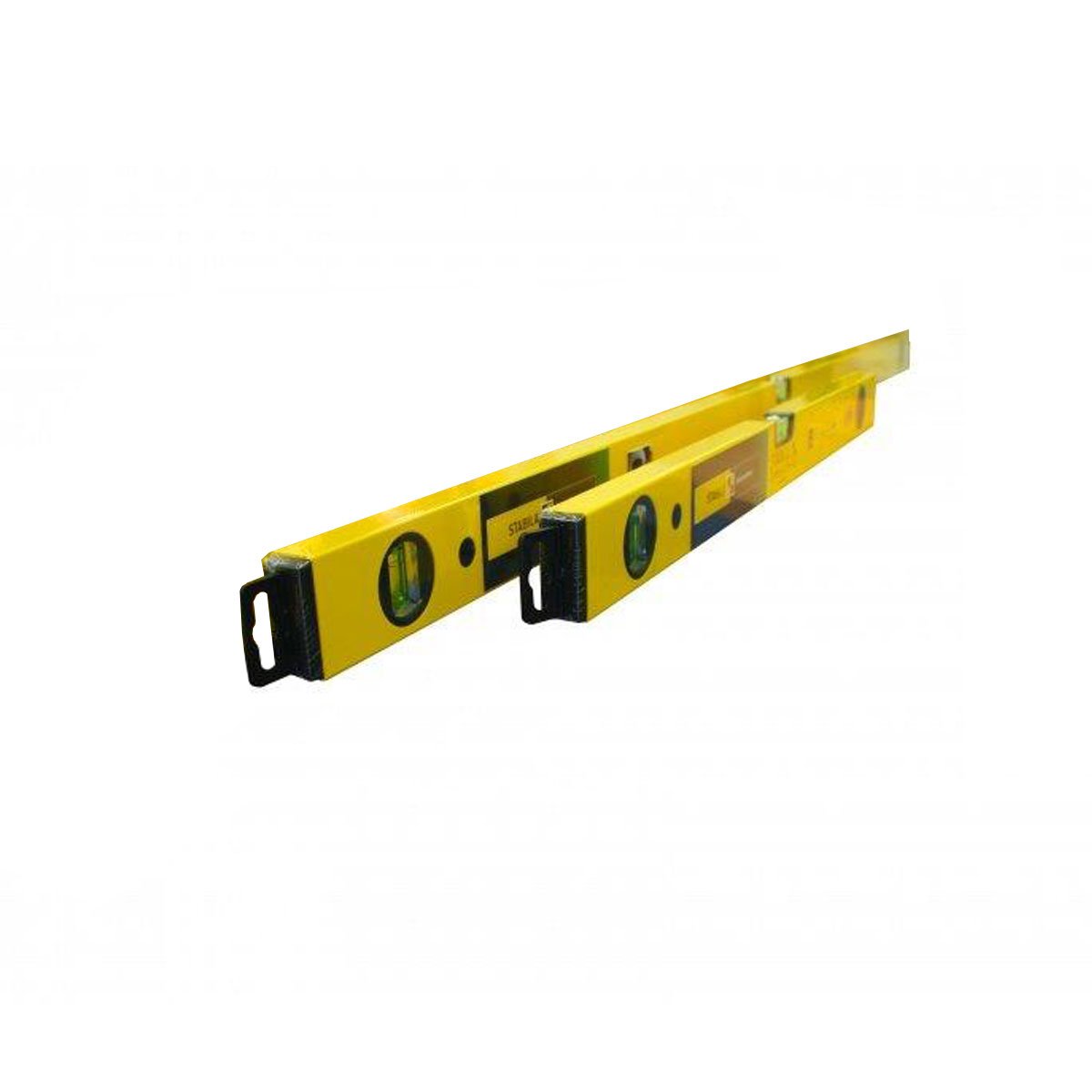 Stabila 70-2 Box Section Spirit Level Set - 60cm/24in & 120cm/48in Yellow