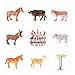 ThinkMax Farm Animal Figure Toys Animal Action Figure Set Kids Animal Toys (8-Piece)