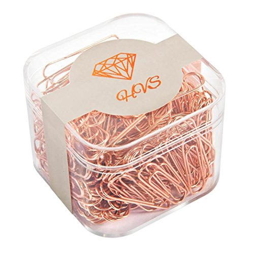 200 office paper clips, 32mm rose gold paper clips, ros…