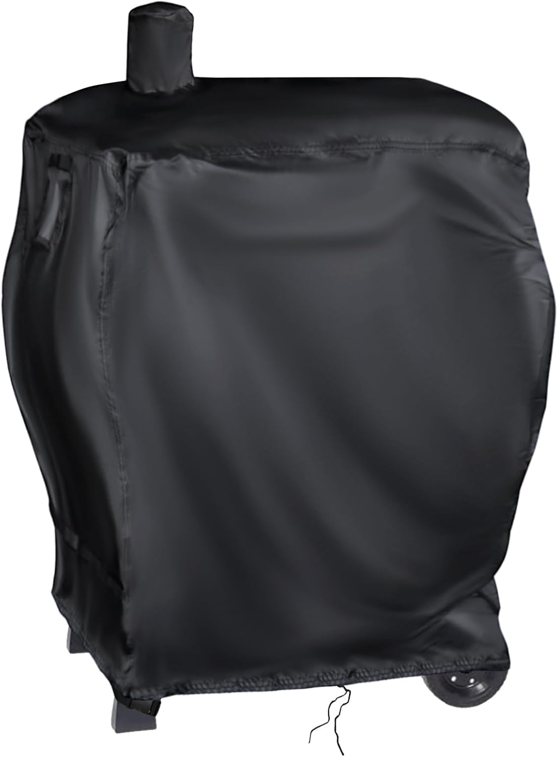 BBQ Barbecue Cover, 420D Charcoal Portable Waterproof Oxford Fabric Cloth Heavy Duty UV Protected for Garden Party Cooking(XL Smoker Cover)