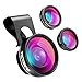 VicTsing 3 in 1 Fisheye Camera Lens, Macro Lens, 0.65X Wide Angle Lens, Clip on Cell Phone Lens Kits for iPhone 8, iPhone 7, 6s, 6, 5s , Android and Most Phones