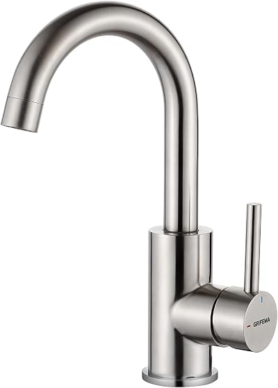 GRIFEMA Basin Mixer Tap 360° Swivel Stainless Steel Brushed Chrome G1002A