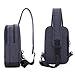 TINYAT T602 Simplicity Sling Bag Chest Pack Casual Crossbody Travel Shoulder Bag for Women/Men T602, Grey