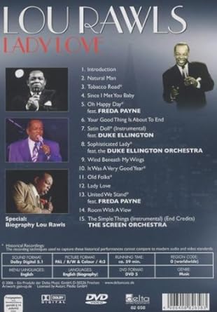 Lou Rawls Ladylove Amazon De Rawls Lou Rawls Lou Dvd Blu Ray amazon de