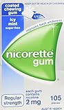 Nicorette Nicotine Gum 2mg Coated Icy Mint 1 Box 105 Pieces