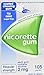Nicorette Nicotine Gum 2mg Coated Icy Mint 1 Box 105 Pieces