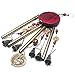 Wind Chimes MIRX Bronze Metal Wind Chimes 4 Tubes 5 Bells Woodstock 60cm Pure Handmade Wind Chimes Outdoor Indoor for Garden and Home, With Magical Ancient Chinese Coins