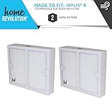 Idylis Part # IAF-H-100B for Idylis IAP-10-125 and IAP-10-150 Models, Comparable B HEPA Air Purifier Filter. A Home Revolution Brand Quality Aftermarket Replacement 2PK