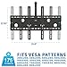 Mount-It Ceiling TV Mount For 32 37 40 42 43 50 55 60 65 70 Inch Flat Panel Televisions, Articulating Hanging Swivel TV Pole Bracket Adjustable Height 175 Pound Capacity, Black (MI-501B), Single