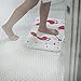 Bloody Bath Floor Mat Sheet - Red Foot Prints, Blood like Effects | Bathroom Doormat Horror for Children and Adults, 23.5 x 17