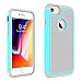 OEAGO iPhone 8 Case, iPhone 7 Case Cover [Drop Protection] [Shock Proof] Hybrid Dual Layer Rubber Plastic Impact Defender Rugged Slim Hard Case Cover Shell for Apple iPhone 8 / iPhone 7 - Mint
